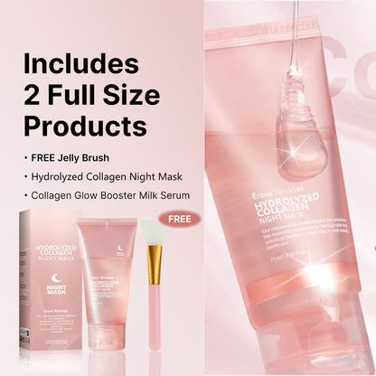 🔥 Hydrolyzed Collagen Night Mask for Glowing Skin-Erase Wrirkles✨𝐋𝐚𝐬𝐭 𝐃𝐚𝐲 𝐃𝐢𝐬𝐜𝐨𝐮𝐧𝐭: 87% 𝐎𝐅𝐅