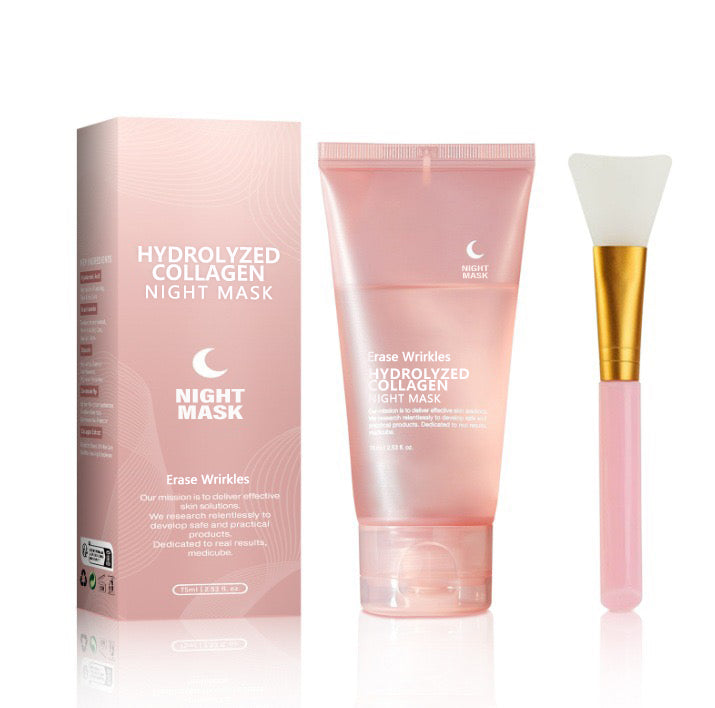 🔥 Hydrolyzed Collagen Night Mask for Glowing Skin-Erase Wrirkles✨𝐋𝐚𝐬𝐭 𝐃𝐚𝐲 𝐃𝐢𝐬𝐜𝐨𝐮𝐧𝐭: 87% 𝐎𝐅𝐅